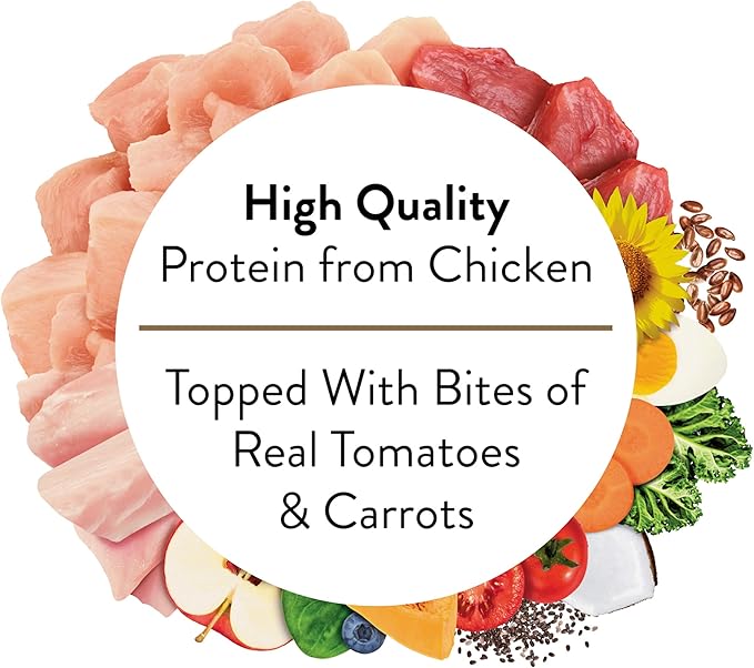 NUTRO ULTRA Adult Grain Free Soft Wet Dog Food, Chicken Entrée Paté with Tomatoes & Carrots, 3.5 oz. Trays, Pack of 24