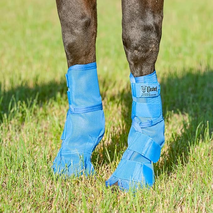 Cashel Crusader Leg Guard Fly Boots, Blue, Horse