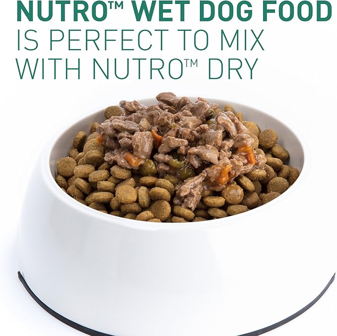 NUTRO PREMIUM LOAF Adult Natural Grain Free Wet Dog Food Healthy Turkey, Sweet Potato & Green Bean Recipe, 12.5 oz. Cans (Pack of 12)