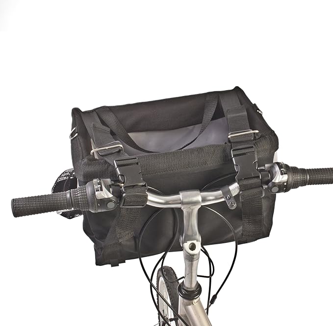 Traveler 2-in-1 Pet Bike Basket and Over The Shoulder Carrier