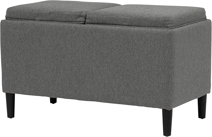 Paws & Purrs Modern 32" Wide Pet Ottoman Bed for Small to Medium Dog or Cat