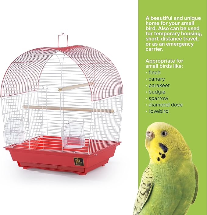 Prevue Pet Products South Beach Dome Top Bird Cage, Coral (SP50100)