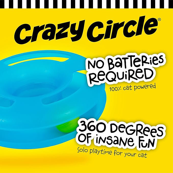 Petmate Fat Cat Crazy Circle with Catnip Ball Interactive Cat Toy (Pack of 2)