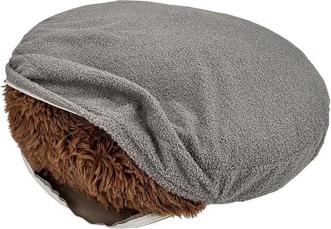 Waterproof Round Dog Bed Cover with Zipper Washable Replacement Cover Only Small 20 Inch