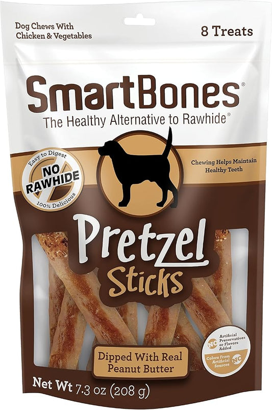 SmartBones No Artificial Colors or Preservatives Pretzel-Style Chews, Treat Your Dog to a Fun Shapped Rawhide-Free Chew