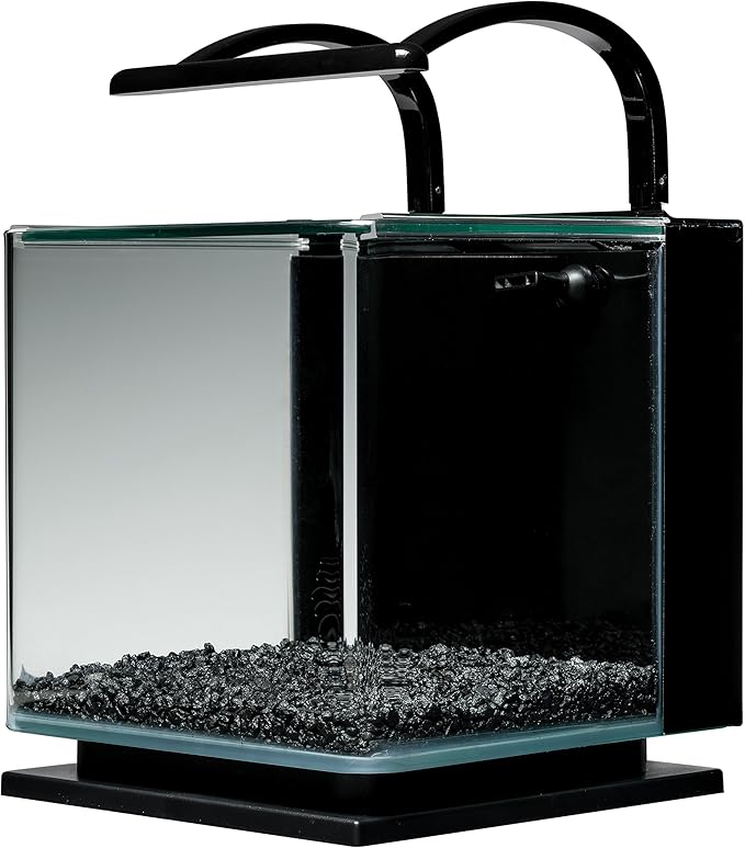 MarineLand Contour Glass Aquarium Kit with Rail Light