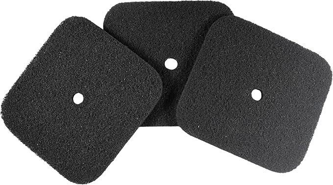 HQRP 3-Pack Replacement Carbon Filters Compatible with Catit Hooded Cat Litter Pans 50685, 50700, 50701, 50702, 50722, 50695 & 50696