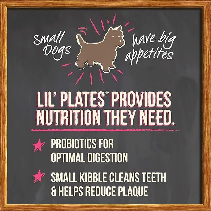 Merrick Lil’ Plates Premium Grain Free Dry Dog Food For Small Dogs, Real Texas Beef And Sweet Potato Kibble - 4.0 lb. Bag