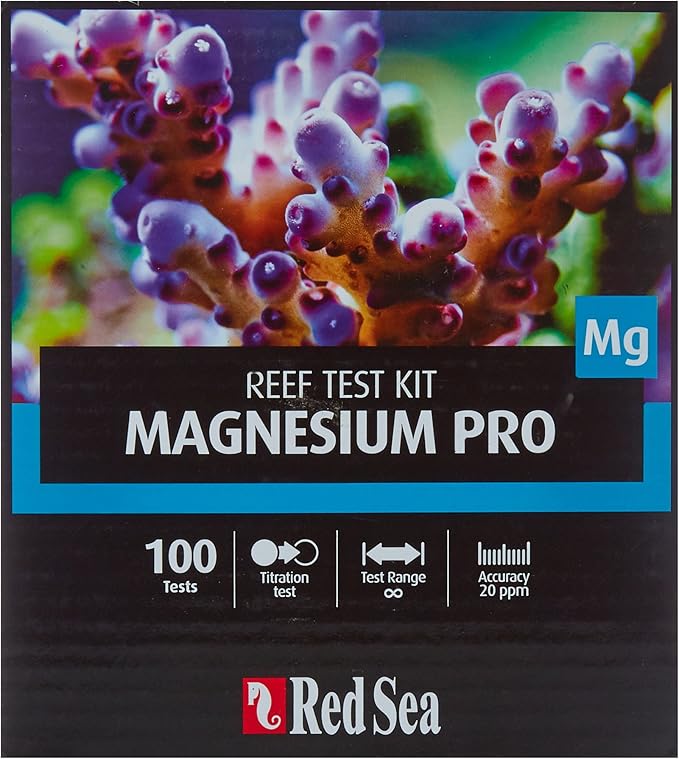 Red Sea Fish Pharm ARE21415 Saltwater Magnesium Pro Test Kit for Aquarium, 100 Tests