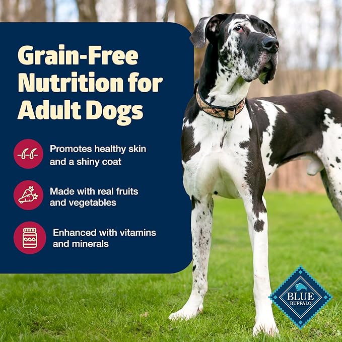 Blue Buffalo Freedom Grain-Free Dry Dog Food, Complete & Balanced Nutrition for Adult Dogs, Made in the USA With Natural Ingredients, Beef & Potatoes, 11-lb. Bag