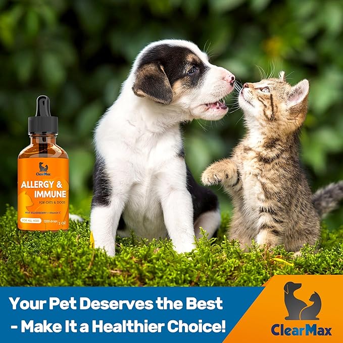 Dog Allergy Relief ◆ Cat Allergy Relief for Cats ◆ Dog Itching Skin Relief ◆ Cat Itching Relief ◆ Allergy Relief in Dogs ◆ Cat Allergies ◆ Dog Allergy ◆ 2 Oz