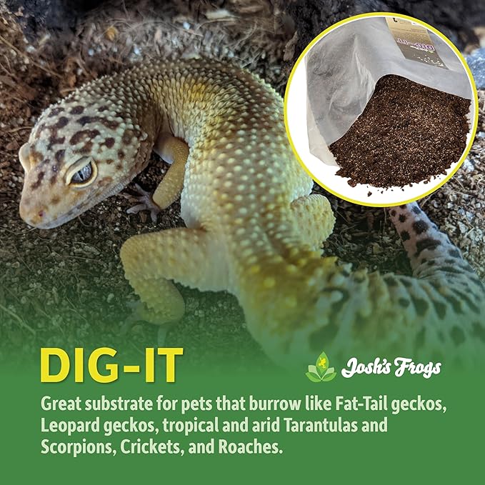 Josh's Frogs Dig-It (10 Quarts)- Substrate for Burrowing Lizards, Invertebrates, Lay Boxes and Humid Hides