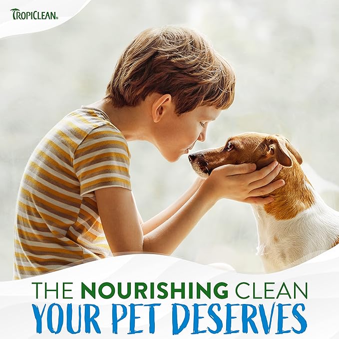 TropiClean Lime & Coconut Dog Perfume Spray Long Lasting | Naturally Derived Odor Removing Dog Deodorizing Spray | Cat Friendly | Made in USA | 8 oz.