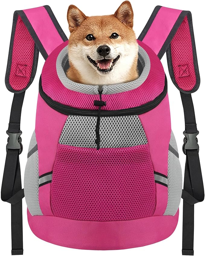 Dog carrier backpack dog carriers for small dogs Breathable head out Design with reflective safe Dog backpack carrier for Small Medium Dogs Cats