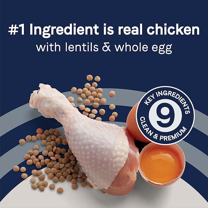 Canidae Pure PUPPY Real Chicken, Lentil & Whole Egg Recipe Dry Dog 12 LB