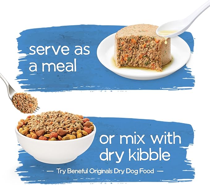 Beneful Purina Infused Wet Dog Food Pate with Real Lamb, Carrots and Spinach, with Sunflower Oil - (8 Packs of 3) 3 oz. Sleeves