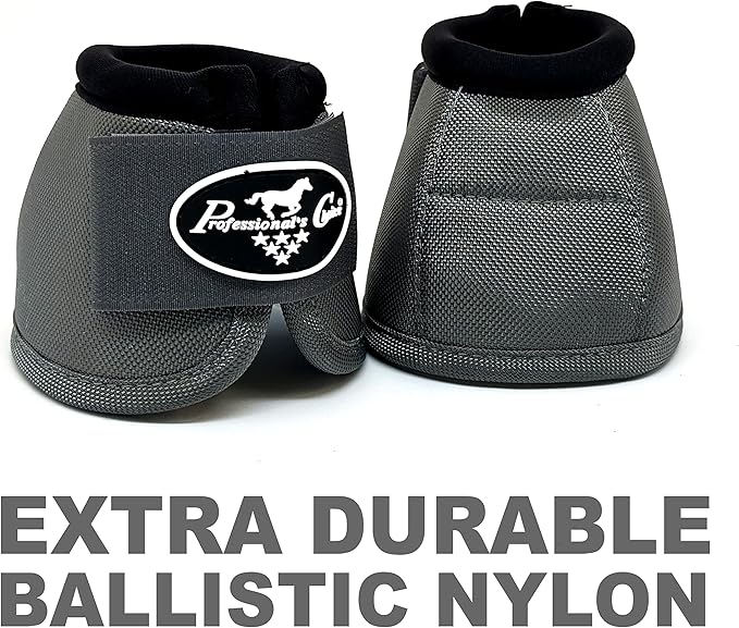 Professional's Choice Ballistic Overreach Bell Boots for Horses | Superb Protection, Durability & Comfort | Quick Wrap Hook & Loop