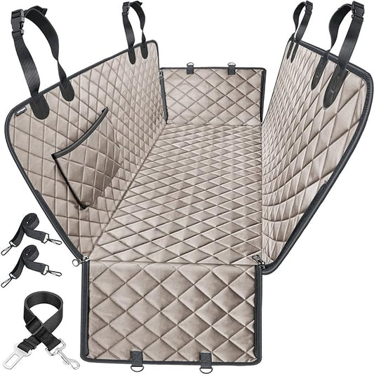 URPOWER Dog Seat Cover Car for Pets 100% Waterproof Pet Hammock 600D Heavy Duty Scratch Proof Nonslip Durable Soft Back Covers Cars Trucks and SUVs