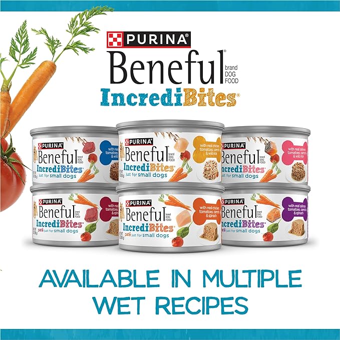 Beneful IncrediBites Pate Wet Dog Food for Small Dogs Grilled Chicken Flavor in a Savory Gravy - 3.5 Ounce (Pack of 12)