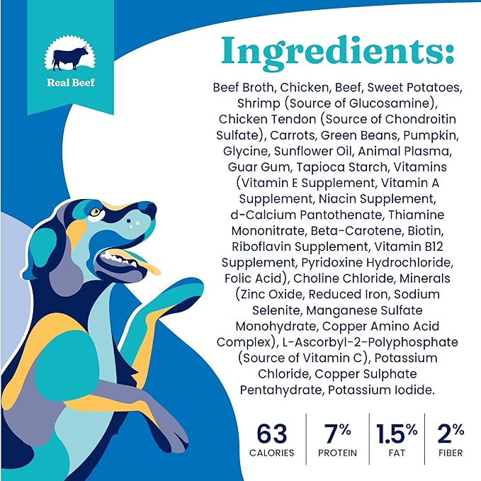 Solid Gold WET FUNCTIONAL DOG, MOBILITY, BEEF & VEG, 3.5oz Pack of 6