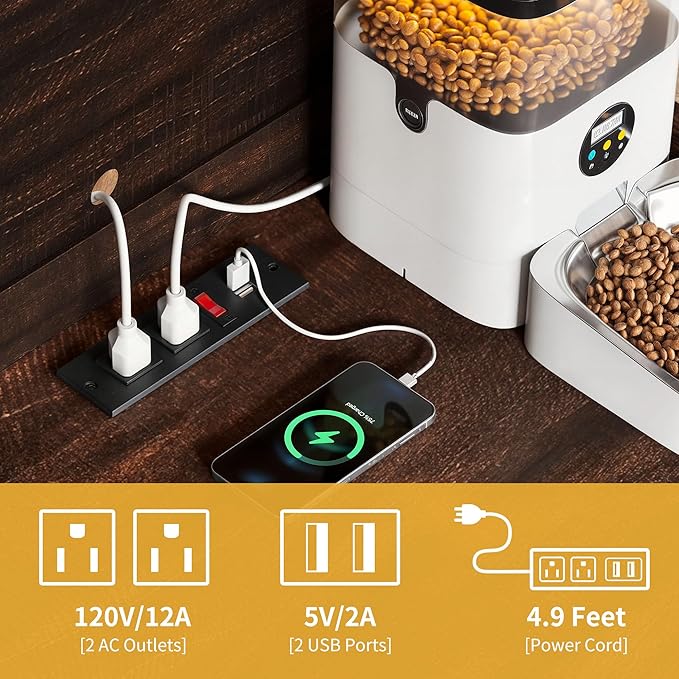 DWVO Large Hidden Litter Box Furniture with Shelves and Charging Station, Wooden Cat Litter Box Enclosure for Self-Cleaning Litter Boxes, Brown Oak