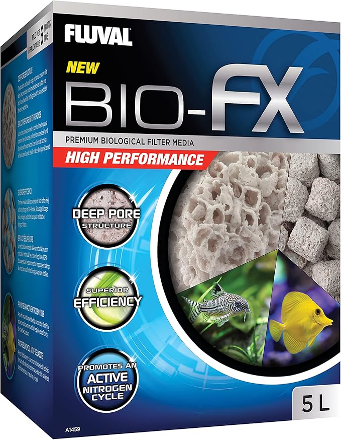 Fluval BIO-FX, Biological Aquarium Filter Media Suitable for Most Aquariums and Filters, 5 Liters