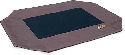 K&H Pet Products Original Pet Cot Replacement Cover (Cot Sold Separately) - Chocolate/Black Mesh, Large 30 X 42 Inches