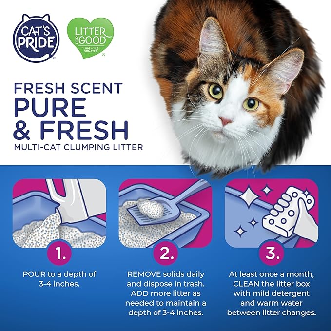 Cat's Pride Premium Lightweight Multi-Cat Clumping Litter 10 Pounds