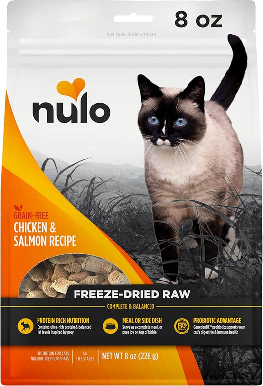 Nulo Freestyle Freeze-Dried Raw, Ultra-Rich Grain-Free Dry Cat Food for All Breeds and Life Stages with BC30 Probiotic for Digestive and Immune Health