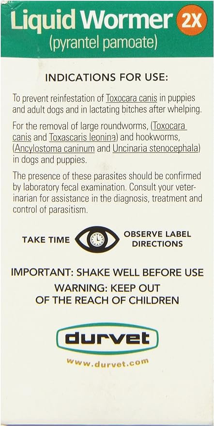 Durvet 2X Liquid Wormer, 2-Ounce