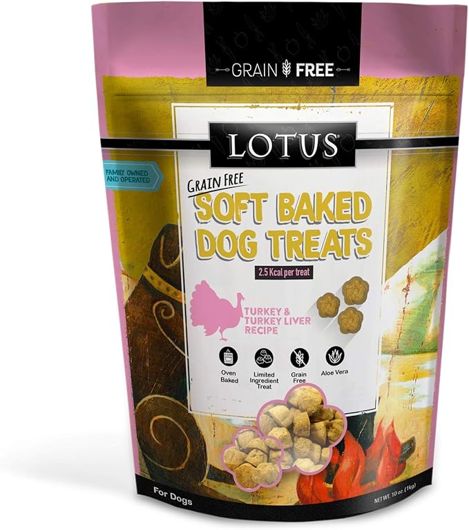 Lotus Wholesome Turkey Recipe Soft Baked Dog Treats (10 oz.)