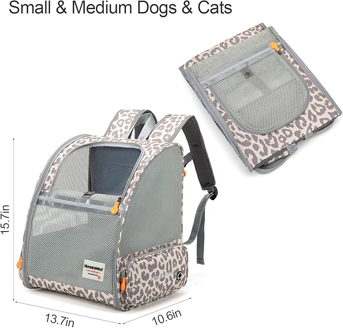 Montana West Cat Carrier Backpack for Small Medium Dog & Puppies with Breathable Mesh for Hiking Camping Backpack Travel Bag