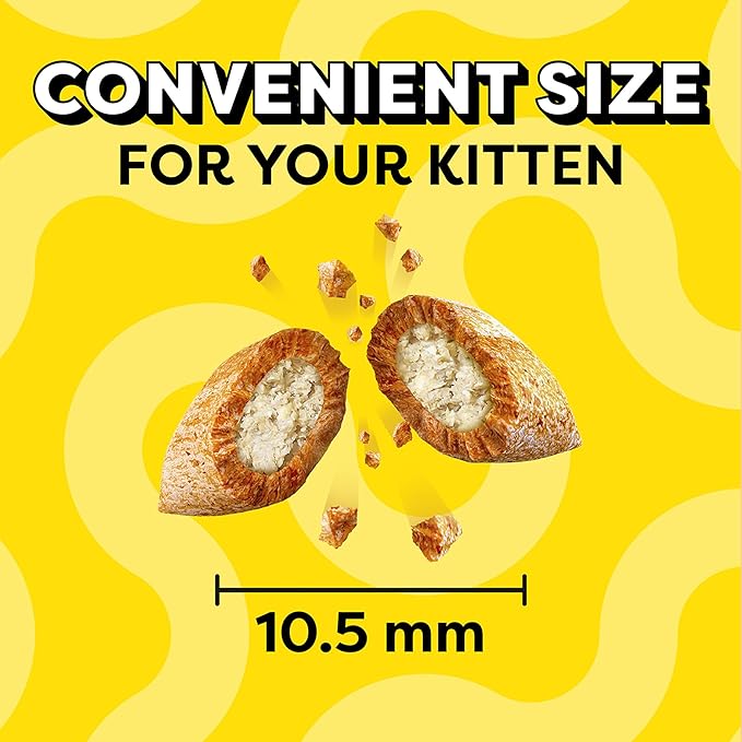 Temptations Kitten Treats, Salmon & Dairy, Crunchy and Soft Treat, 6.3 oz. (Pack of 10)
