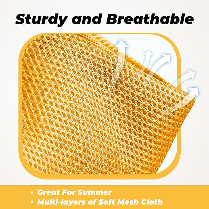 Dog Carrier Sling, Hand-Free Dog Sling Carrier for Small Dogs and Cats，Travel Safety Puppy Bag (Yellow)