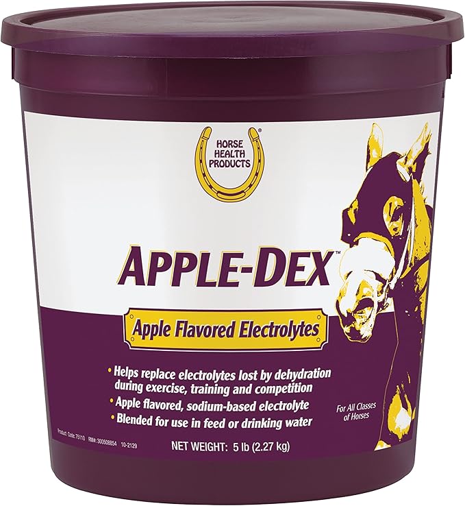 Farnam Horse Health Apple-Dex Apple Flavored Electrolytes for Horses 5 pound