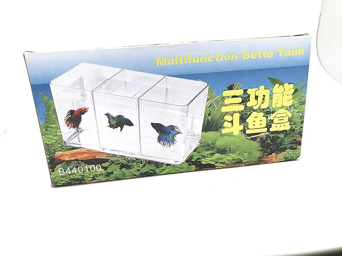 Aquarium Fish Tank Breeder Box 3 Room Separation Incubator Shrimp Isolation Hatchery (2 Segregation Board)