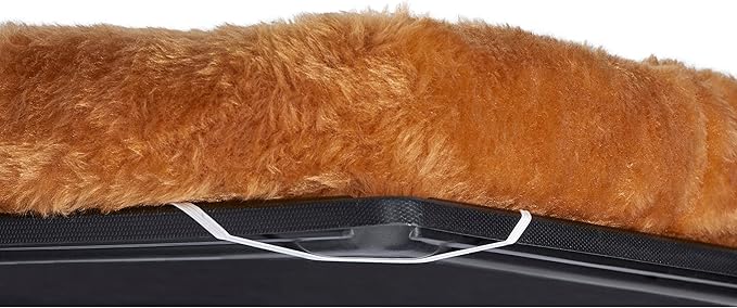 MidWest Bolster Pet Bed for Dogs & Cats 36L-Inch Cinnamon Bed w/ Comfortable Bolster | Ideal for Medium / Large Dog Breeds & Fits a 36-Inch Dog Crate | Easy Maintenance Machine Wash & Dry | 1-Year Warranty