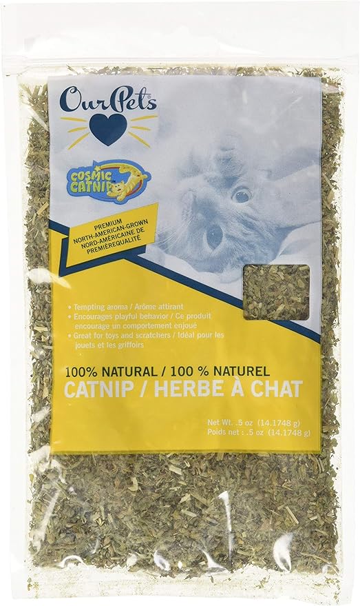 Our Pets Premium Catnip - 0.5 oz Bag of High Potency Catnip - 100% North American Grown