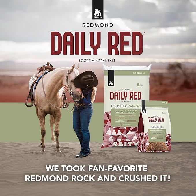 REDMOND Daily Red Crushed Garlic - Mineral Supplement for Horses