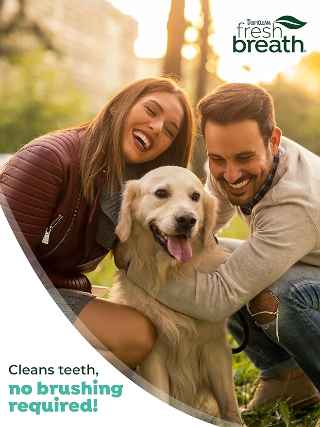 TropiClean Clean Teeth Gel for Dogs | Dog Dental Care | Dog Toothpaste | Breath Freshener | Easy Teeth Cleaning | Made in The USA | 2 oz.