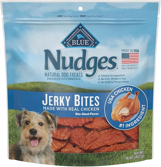 Blue Buffalo Nudges Jerky Bites Natural Dog Treats