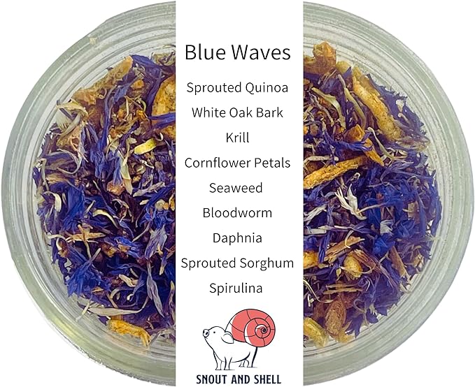Hermit Crab Food - Eco Animal Pet Snack Treat for Protein & Nutrients - Aquatic Pet Animal Snack Treat (BlueWaves)