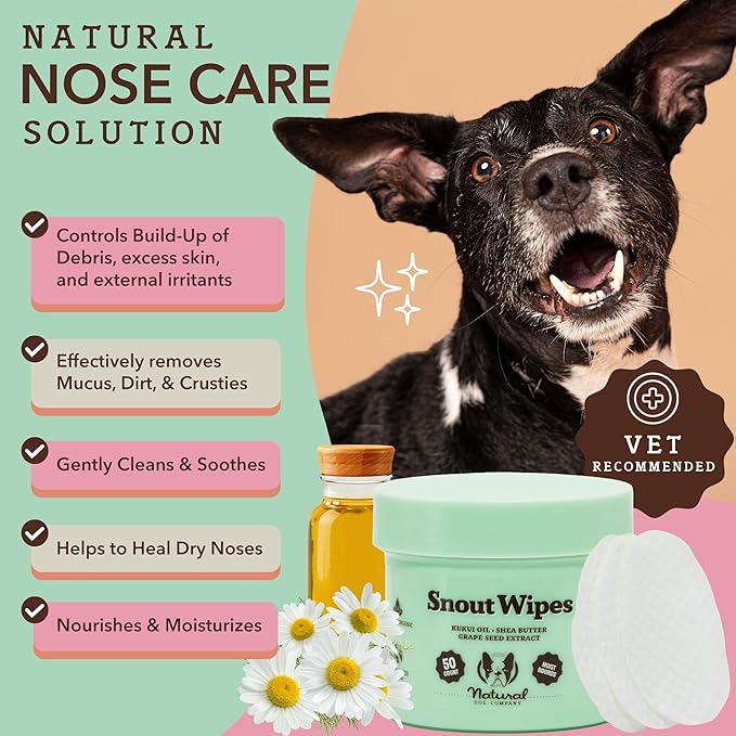 Natural Dog Company Snout Wipes for Dogs