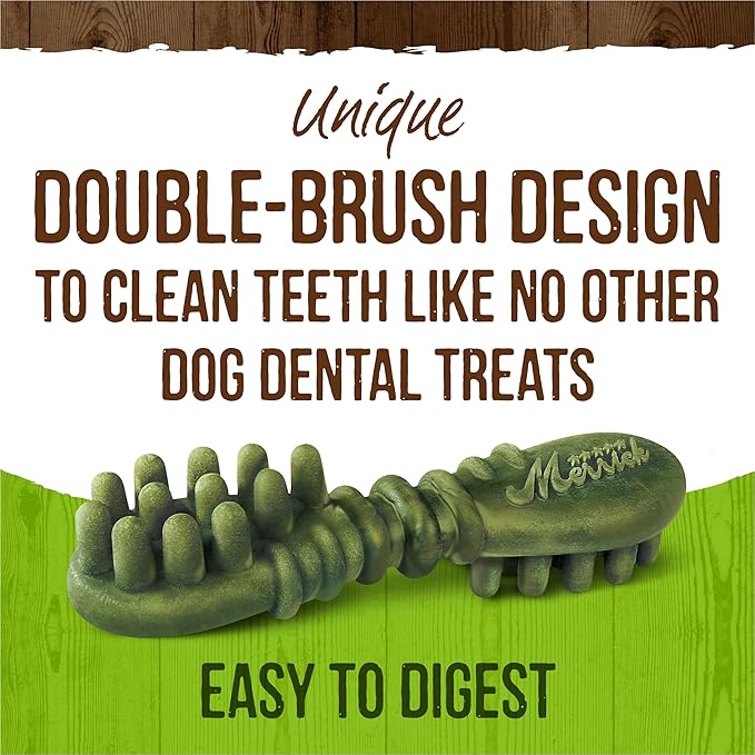 Merrick Fresh Kisses Natural Dental Chews Infused With Coconut And Botanical Oils For Large Dogs Over 50 Lbs - 7 ct. Bag