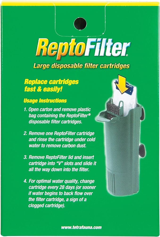 Tetra ReptoFilter Filter Cartridges, With Whisper Technology