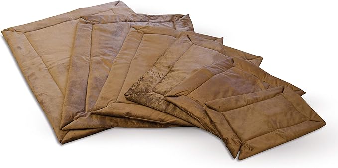 K&H Pet Products Self-Warming Crate Pad, Warming Dog Crate Bed, Machine Washable Dog Crate Mat, Mocha X-Small 14 x 22 Inches