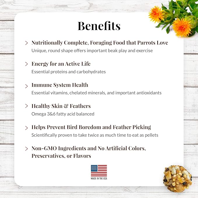 LAFEBER'S Classic Nutri-Berries Pet Bird Food, Made with Non-GMO and Human-Grade Ingredients, for Macaws and Cockatoos, 14 lb
