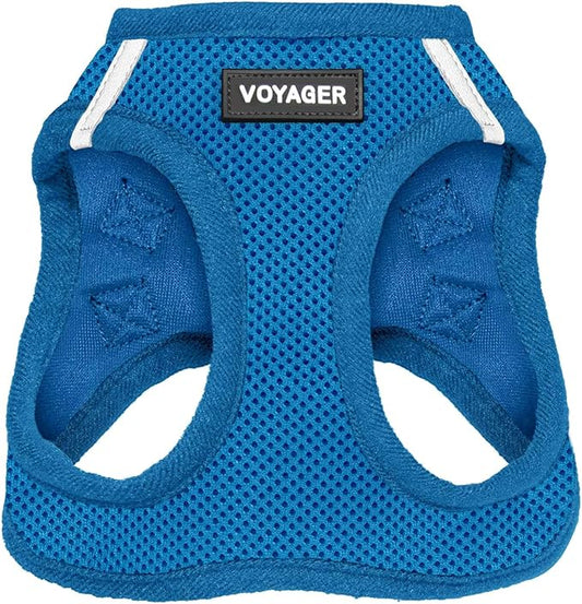 Voyager Step-in Air Dog Harness - All Weather Mesh Step in Vest Harness for Small and Medium Dogs and Cats by Best Pet Supplies - Harness (Royal Blue), L (Chest: 18-20.5")