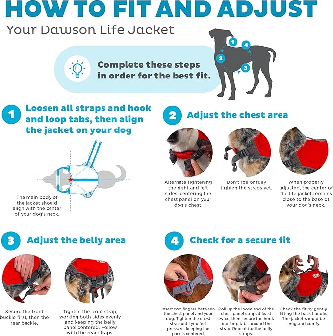 Outward Hound Dawson Swim Red Dog Life Jacket, XS