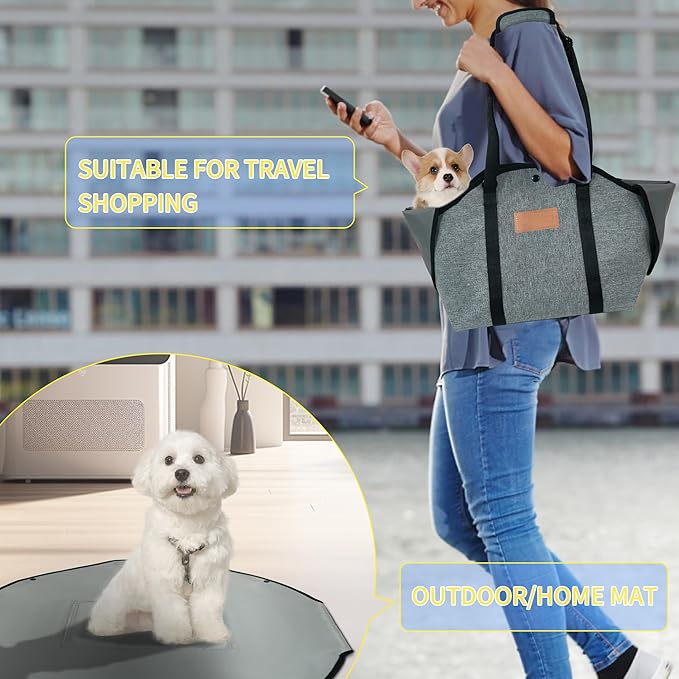 Small Dog Carrier Purses,Cat Rabbit Dog Carrier,Dog Soft-Sided Carriers,Dog Sling Tote Carrier Purses,Portable Foldable Outdoor Travel Puppy Carrier